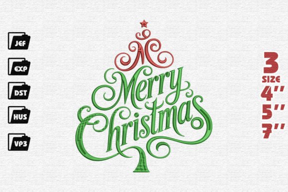 Elegant Merry Christmas Embroidery: A Craft Fair Review