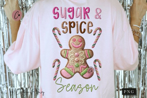 Faux Embroidery Gingerbread Man PNG: A Sweet Touch for Personalized Christmas Gifts