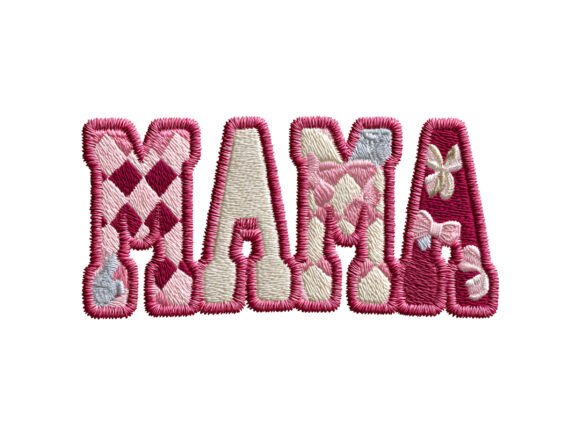 Faux Embroidery MAMA Patch PNG Review for Gift Makers