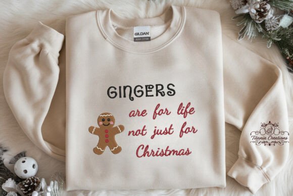 Gingers Are for Life Embroidery Design