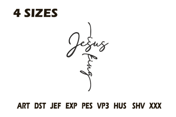 h1Jesus King Cross Script Embroidery Review for Boutique Apparel/h1