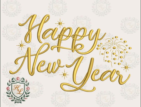 New Year Fireworks Embroidery Files