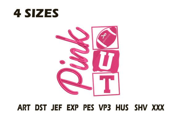 Pink Out Football Embroidery: A Seasonal Embroidery Gem