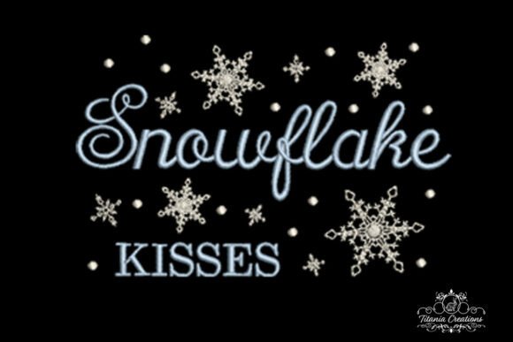 Snowflake Kisses Embroidery Design: A Designer’s Review for Boutique Sweatshirts