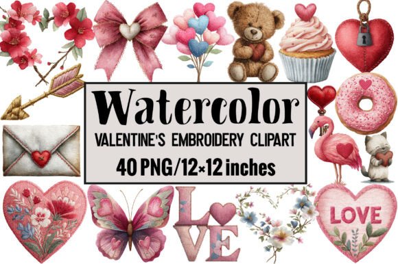 Valentine's Embroidery Clipart Review for Apparel Designers